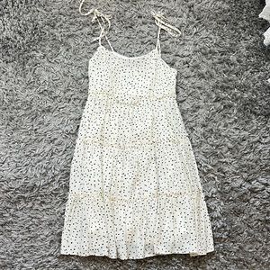 Altar’d State Black Cow Print Spaghetti Strap Dress, Size Small